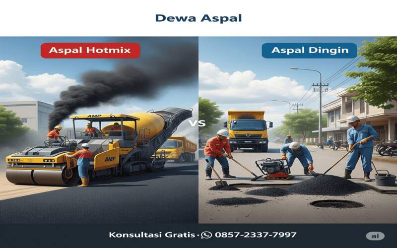 Aspal Hotmix vs Aspal Dingin Aspal Hotmix vs Aspal Dingin