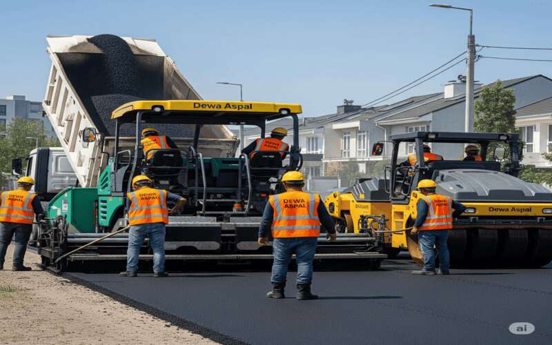 Proses Pengaspalan Jalan